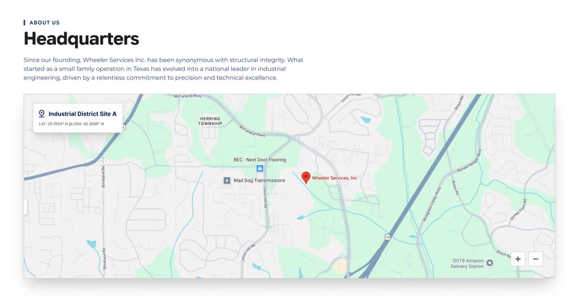 Headquarters Map