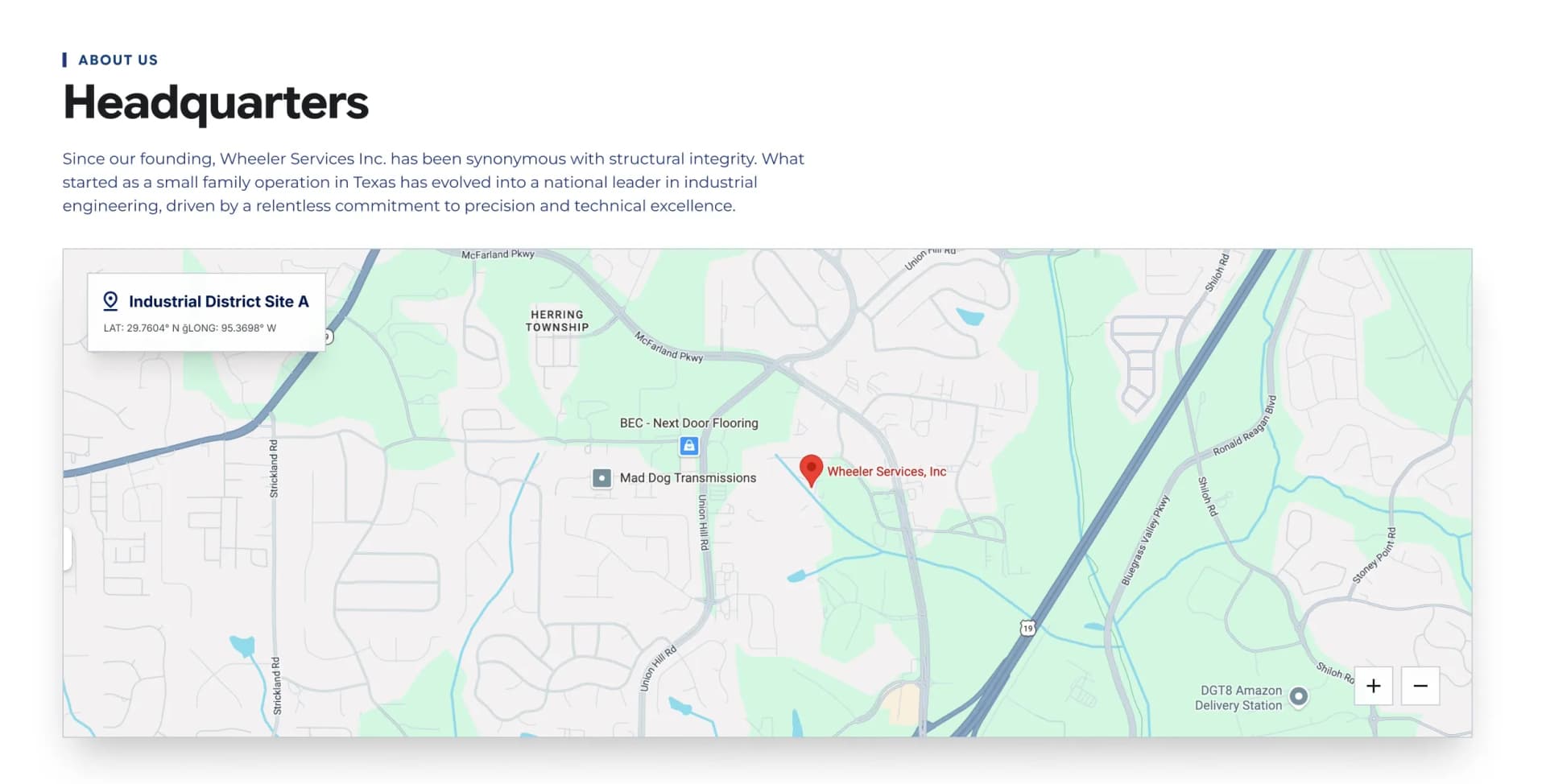 Headquarters Map